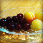 Cherries and Apricots. Fruit snack 3.7.12