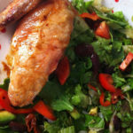 Lemon roasted chicken and salad. Lunch 26.812